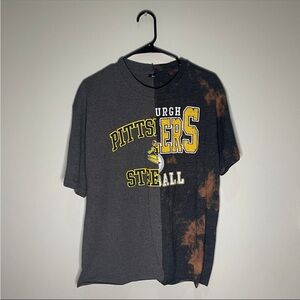 Hand Made Pittsburgh Steelers Split T-Shirt